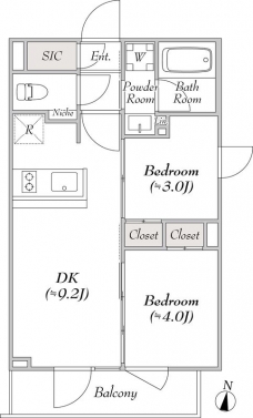 ルミーク本町イースト の間取り図