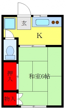 田中ハイツの間取り図