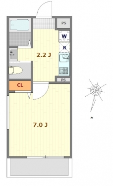 コンフォート蕨 WESTの間取り図