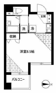 キャッスルピア要町の間取り図
