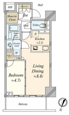 大宮スカイ＆スクエア　ザ・タワーの間取り図