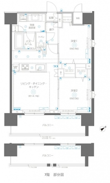 アルファレジデンシア南千住の間取り図