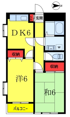 第5コンクラマンションの間取り図