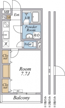 ウインドヒル川口の間取り図