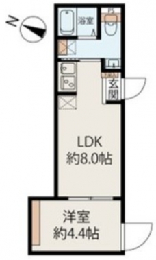 CIEL北赤羽の間取り図