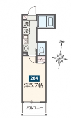 MELDIA大宮北Aの間取り図
