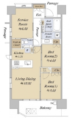 シティハウス巣鴨の間取り図