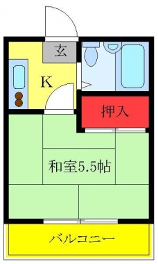 コーポ中島の間取り図