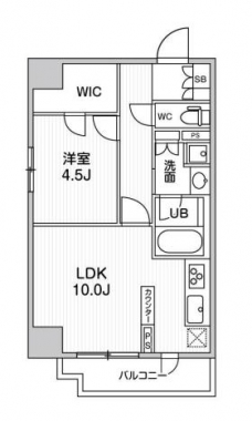 ジェノヴィア南千住Ⅳスカイガーデンの間取り図