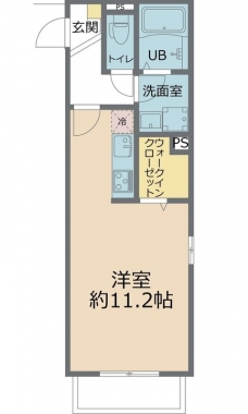 パームコテージ十六番館の間取り図