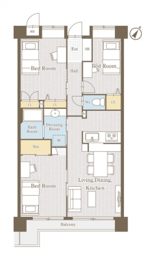 PLENDY東浦和の間取り図