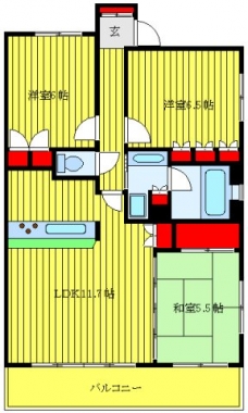KDX志村坂上レジデンスの間取り図