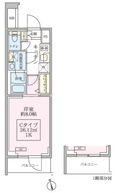 アイル　グランデ川口の間取り図