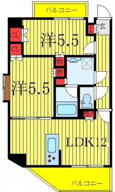 ルーブル赤羽西の間取り図
