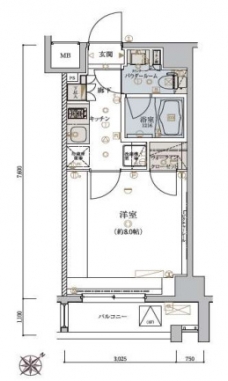 リヴシティ武蔵野ミュジオの間取り図