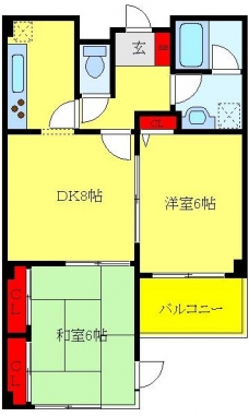 ゲイブルスハイツの間取り図