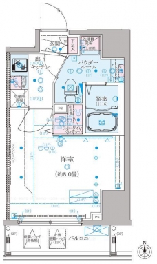 クレイシア練馬駅前の間取り図