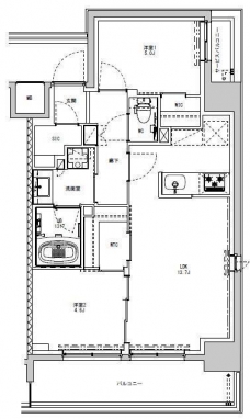 S-RESIDENCE板橋大山の間取り図