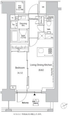 ザ・パークハビオ目白タワー の間取り図