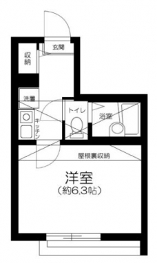 レジデンス江北の間取り図