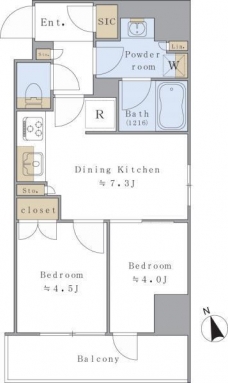 Ｂｒｉｌｌｉａ　ｉｓｔ　駒込の間取り図