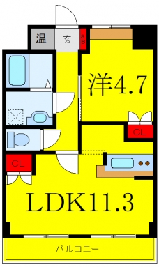 グレイスヴィラ　Ｓ．Ｔ．の間取り図