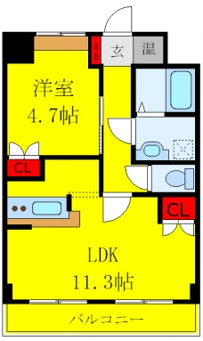 グレイスヴィラ　Ｓ．Ｔ．の間取り図