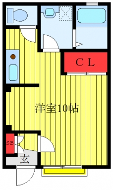 サニーハイツの間取り図