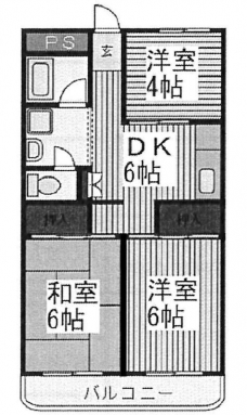 第１渡辺レジデンスの間取り図
