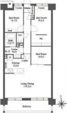コンフォリア高島平の間取り図
