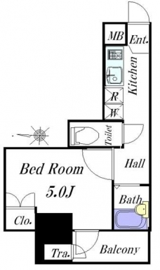 アーバイル池袋EASTの間取り図