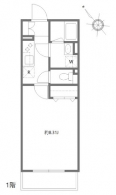 アルティザ氷川台の間取り図