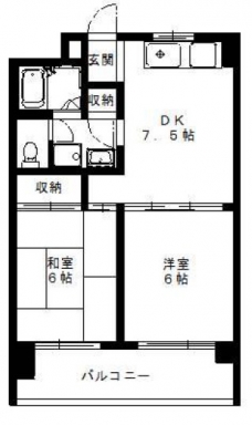 ゴールドハイツの間取り図