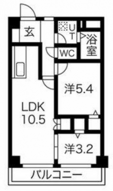 滝野川フラワーハイツの間取り図
