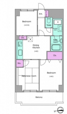 チェスターハウス川口の間取り図