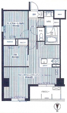 フィルージュ浦和常盤の間取り図