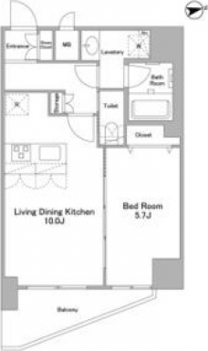 アスール北上野 の間取り図