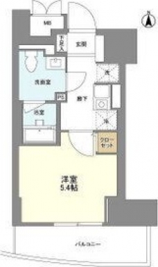 ミリアレジデンス御茶ノ水の間取り図