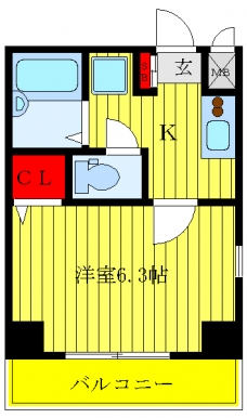 ヴェルト池袋ウエストフォートの間取り図