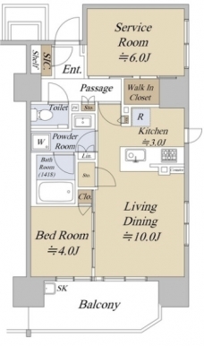 シティハウス巣鴨の間取り図