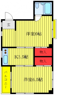 大平マンションの間取り図
