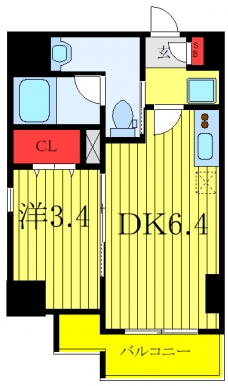 レジディア板橋本町プレイスの間取り図