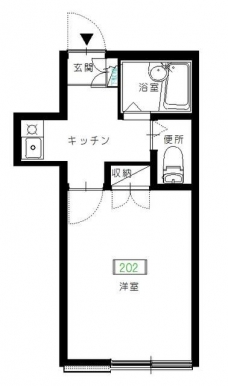 セゾン赤塚の間取り図