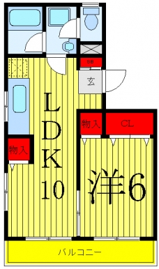 アメニティコートの間取り図
