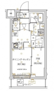 SPコート千川の間取り図