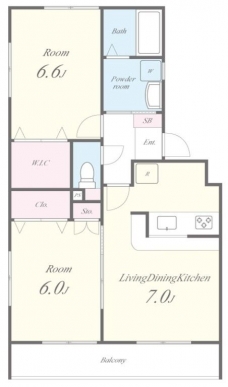 ヴィラコート高松の間取り図