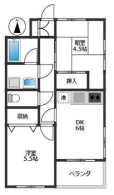 レジデンス扇の間取り図
