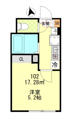 パティシオン中板橋の間取り図