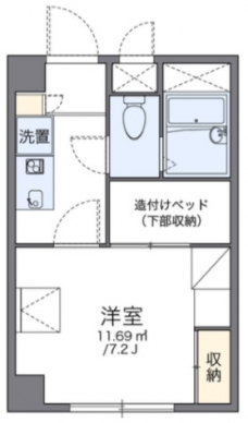レオパレス御代の台の間取り図