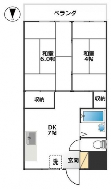 ハイツ和の家の間取り図